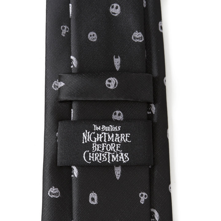 Nightmare Before Christmas Black Gray Men's Tie Image 5