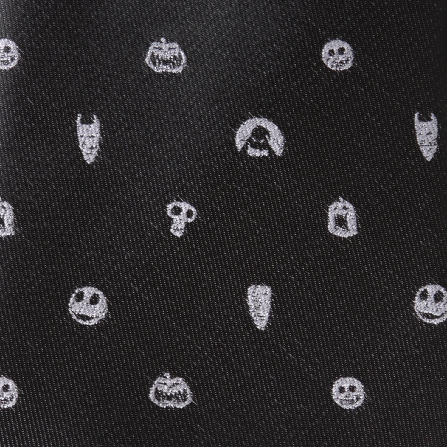 Nightmare Before Christmas Black Gray Men's Tie Image 6