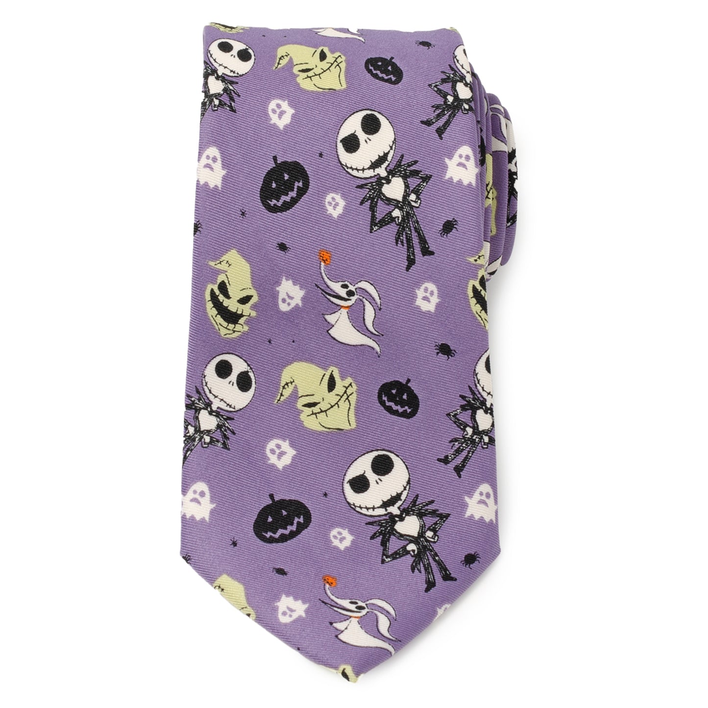 Nightmare Before Christmas Purple Men's Tie Image 3