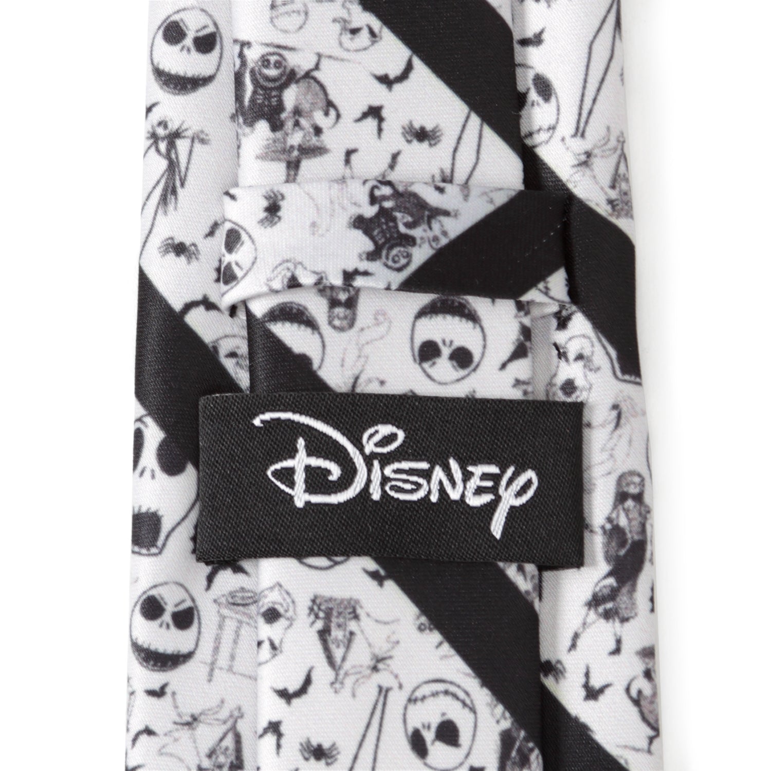 Nightmare Before Christmas Stripe Black Men's Tie Image 4