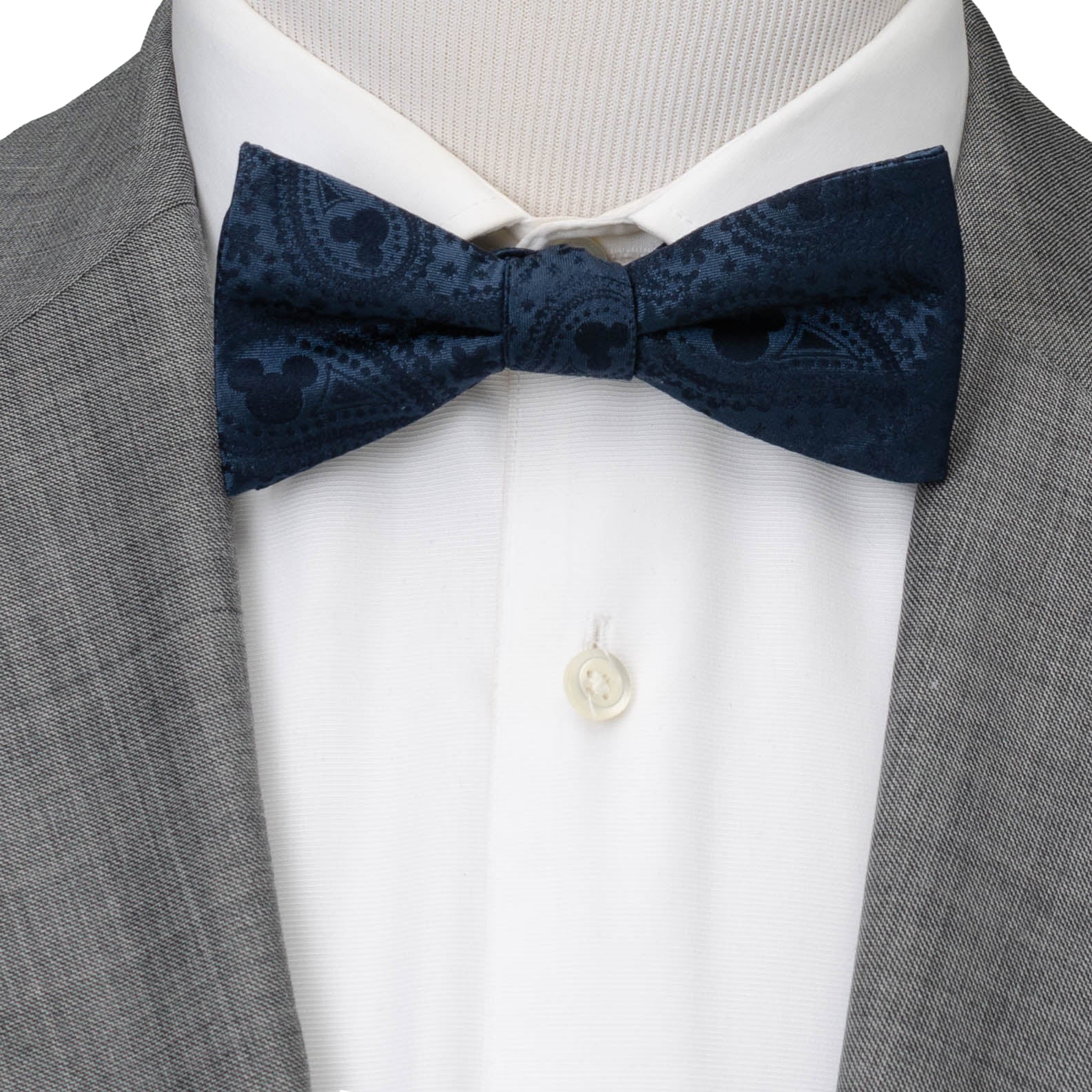 Mickey Mouse Navy Paisley Bow Tie Image 2