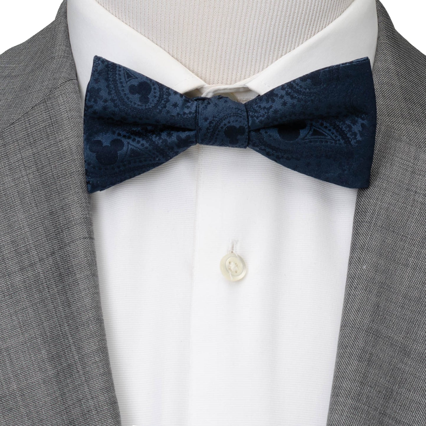 Mickey Mouse Navy Paisley Bow Tie Image 2