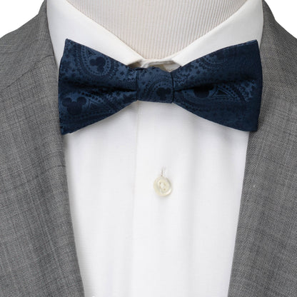 Mickey Mouse Navy Paisley Bow Tie Image 2