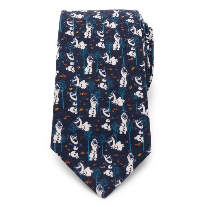 Olaf Navy Pattern Men's Tie Image 3