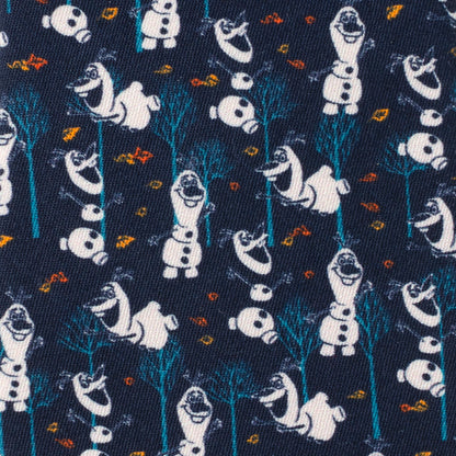 Olaf Navy Pattern Men's Tie Image 4