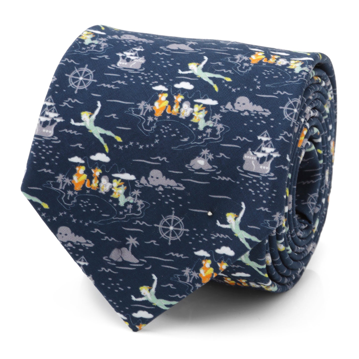 Peter Pan Flying Blue Men's Tie Image 1