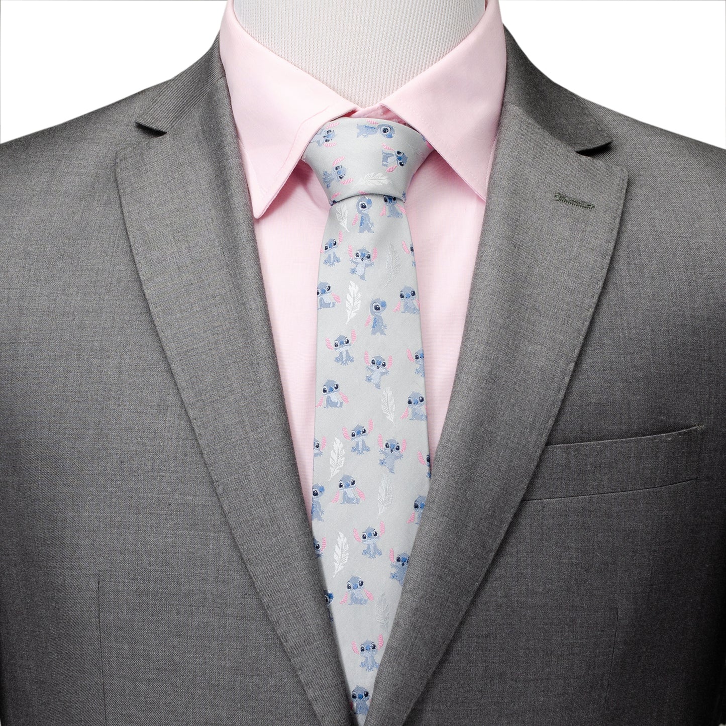 Disney - Stitch's Men's Gray Tie Image 2