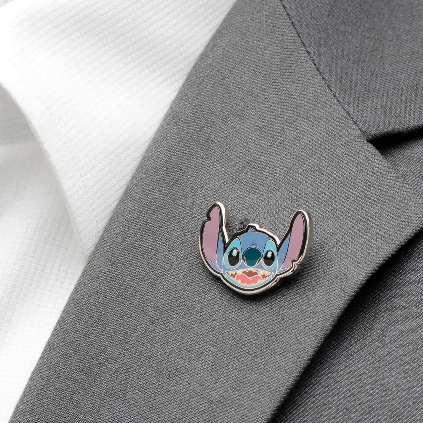 Stitch Happy Face Lapel Pin Image 4