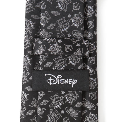 Toy Story Alien Print Black Men's Tie Image 5