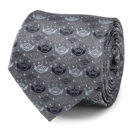 Toy Story Alien Gray Men's Tie Image 1