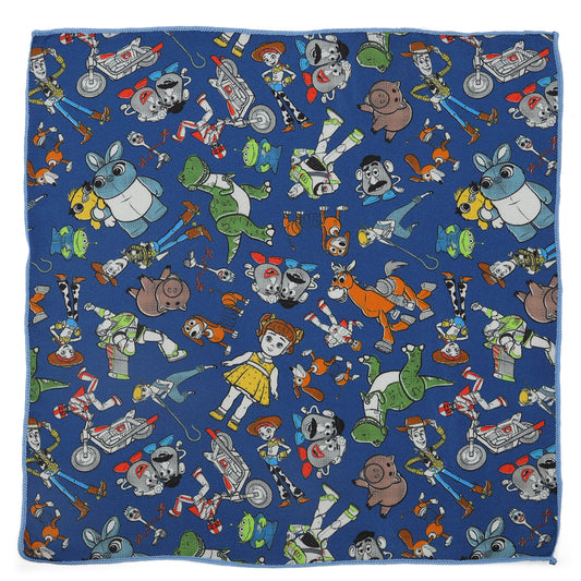 Toy Story Scattered Motif Blue Boy's Pocket Square Image 1