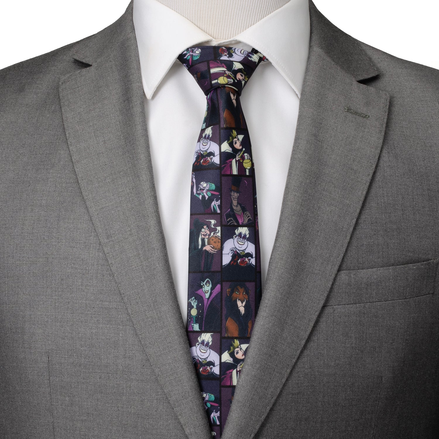 Disney Villains Dark Men's Tie Image 2