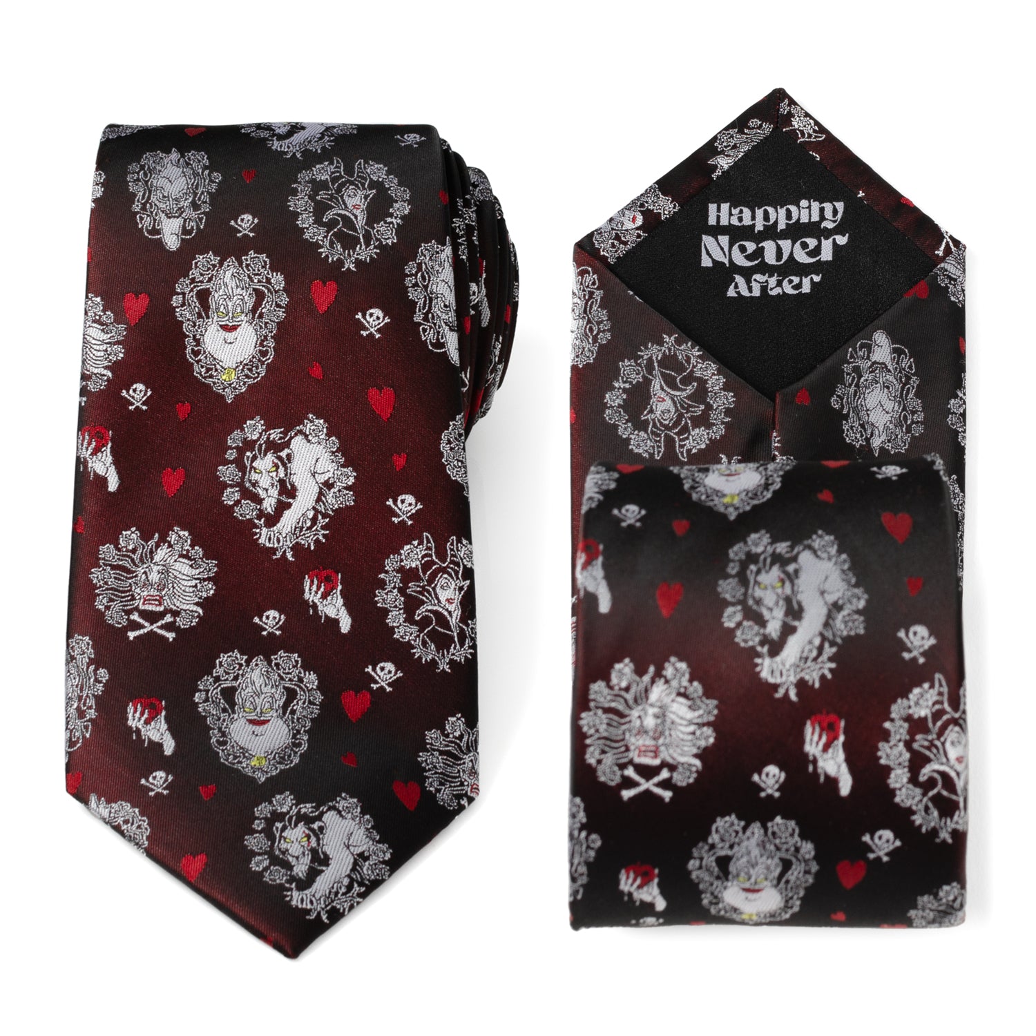 Villains "Happily Never After "Black Men's Tie Image 2