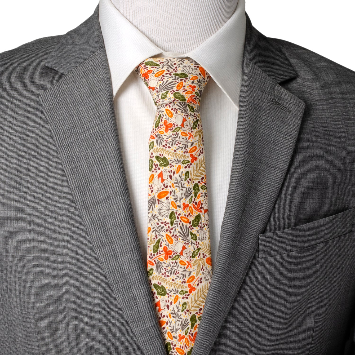 Winnie The Pooh Tan Patterned Men's Tie Image 2