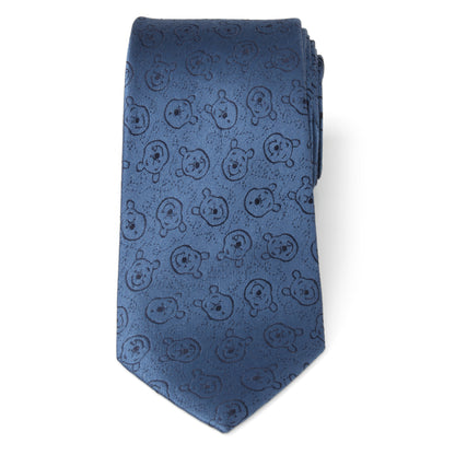 Winnie The Pooh Blue Tonal Men's Tie Image 3