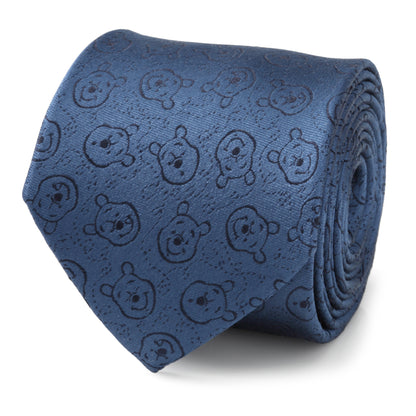 Winnie The Pooh Blue Tonal Men's Tie Image 1