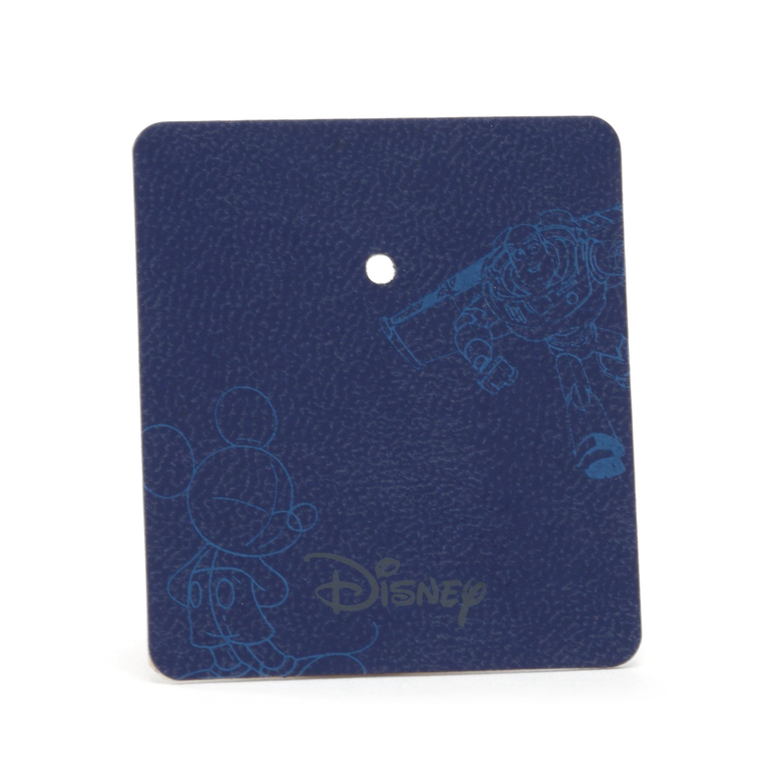 Mickey Stripe Gray Sock and Mickey Blue Lapel Pin Gift Set Packaging Image