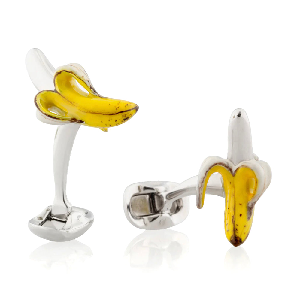 "THE REED" Peeled Banana Cufflinks Image 1