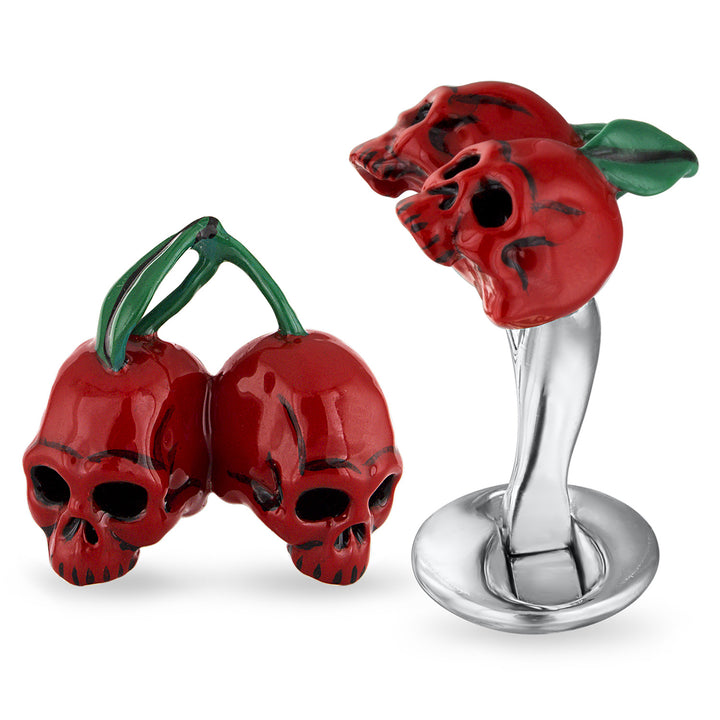 Cherries & Skulls Cufflinks Image 3