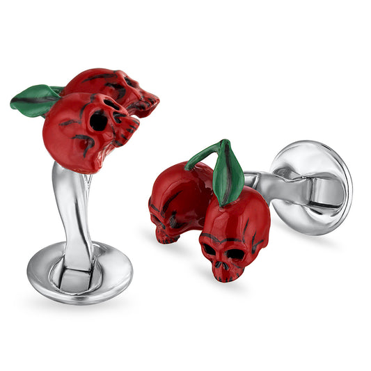 Cherries & Skulls Cufflinks Image 1