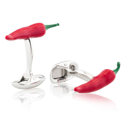 "Red Hot" Chili Cufflinks Image 1