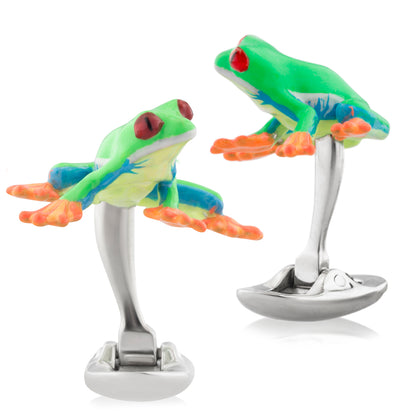 "The Red-Eye" Tree Frog Cufflinks Image 2