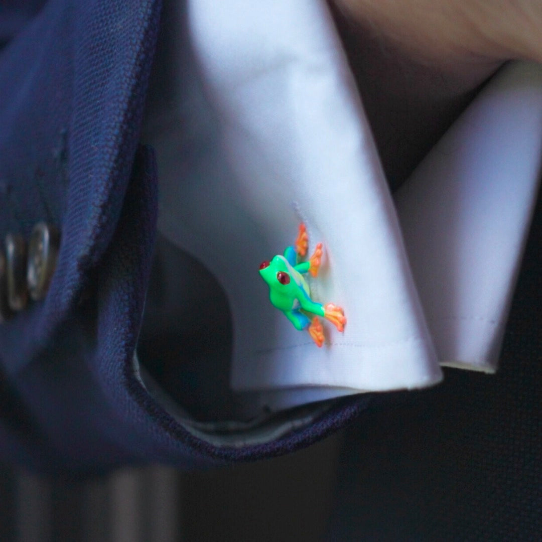 "The Red-Eye" Tree Frog Cufflinks Image 4