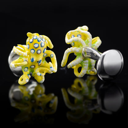 "Sixteen Yellow Legs" Cufflinks Image 4