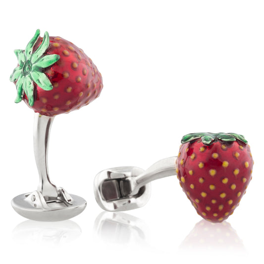 "72nd Street" Strawberry Cufflinks Image 1