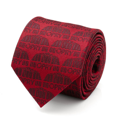 Grand Ole Opry Auditorium Red Men's Tie  Image 1