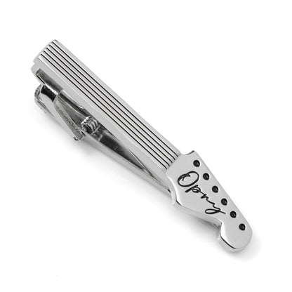 Grand Ole Opry Guitar Neck Silver Tie Clip Image 3