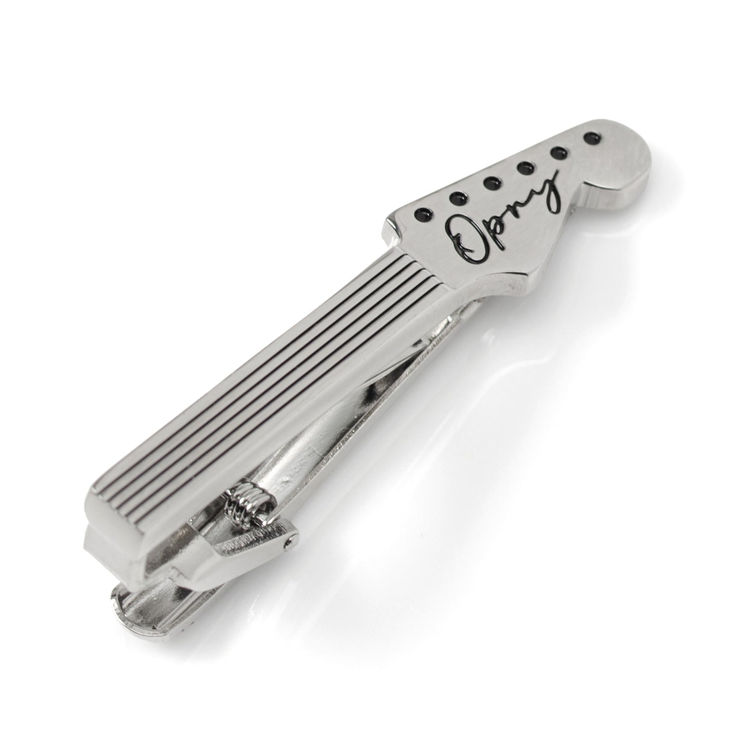 Grand Ole Opry Guitar Neck Silver Tie Clip Image 1
