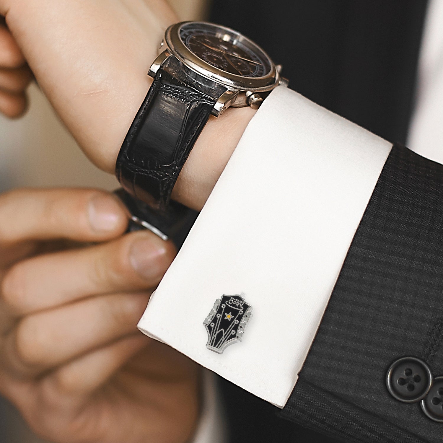 Grand Ole Opry Guitar Cufflinks Image 2