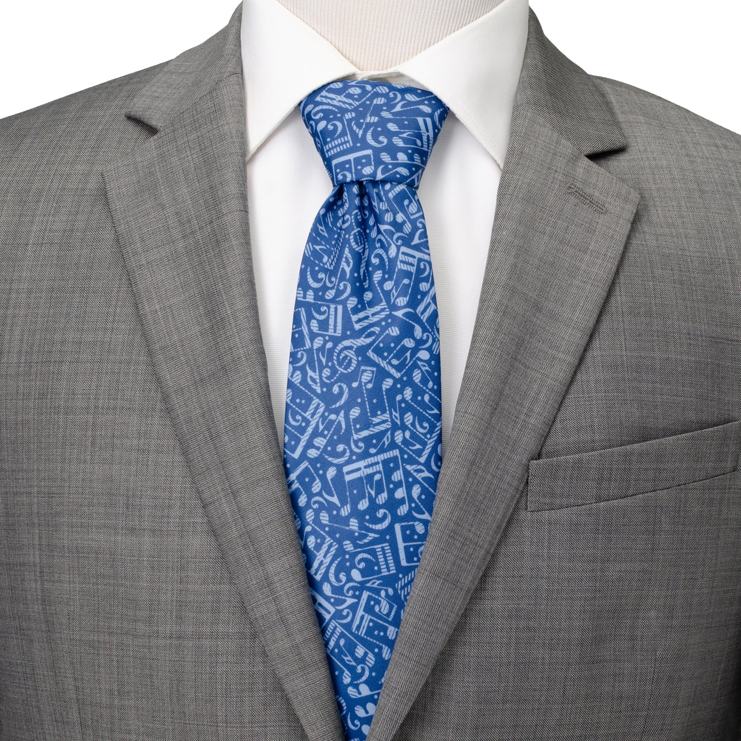 Grand Ole Opry Musical Blue Men's Tie Image 2