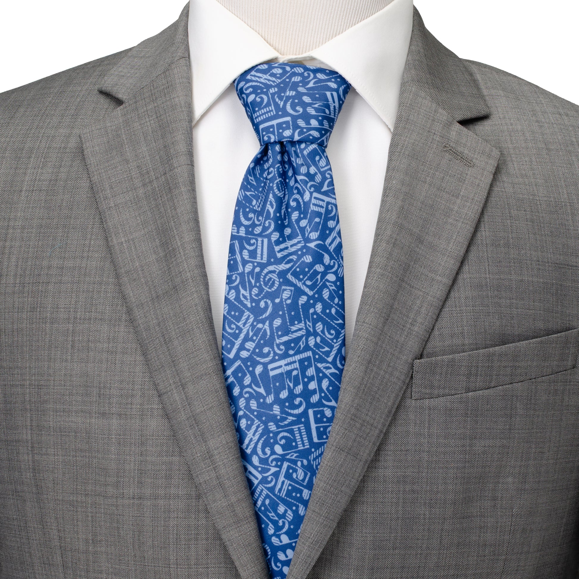 Grand Ole Opry Musical Blue Men's Tie Image 2