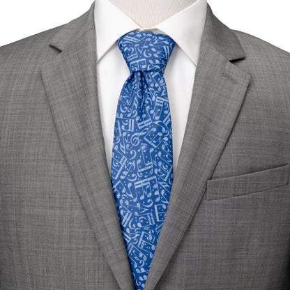 Grand Ole Opry Musical Blue Men's Tie Image 2