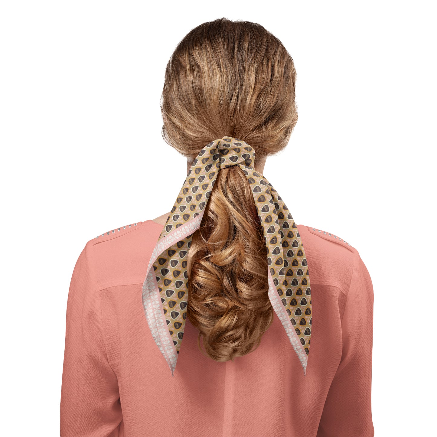 Grand Ole Opry Pink Multi Satin Handkerchief Scarf Image 2