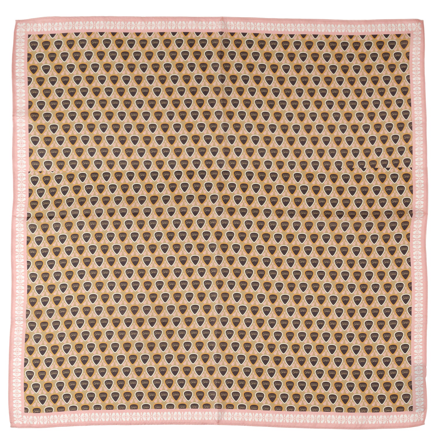 Grand Ole Opry Pink Multi Satin Handkerchief Scarf Image 1