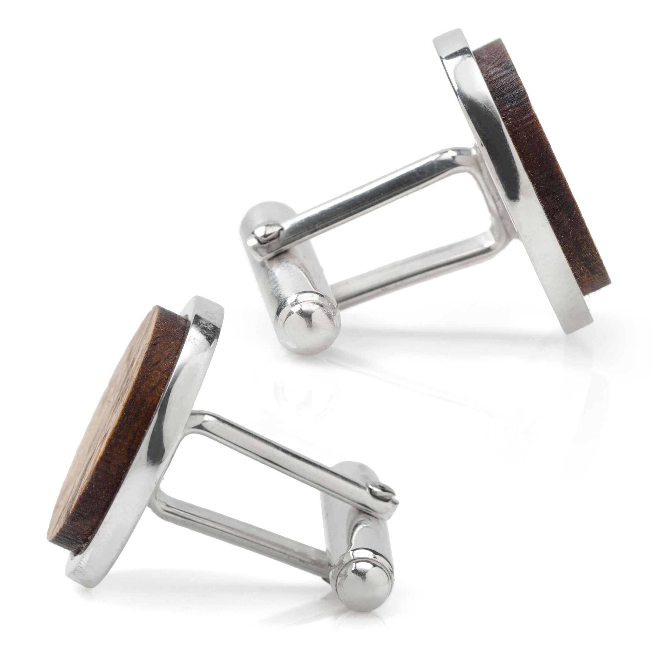 Ryman Auditorium White Oakwood Gunmetal Cufflinks