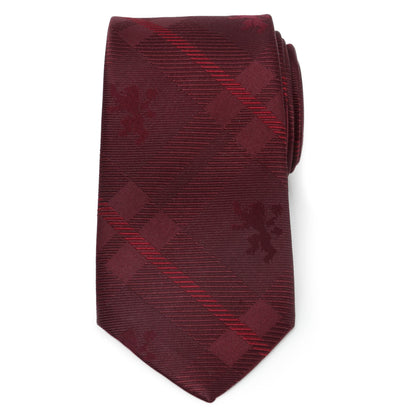 Lannister Lion Red Plaid Silk Men's Tie Image 3