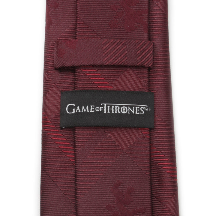Lannister Lion Red Plaid Silk Men's Tie Image 4