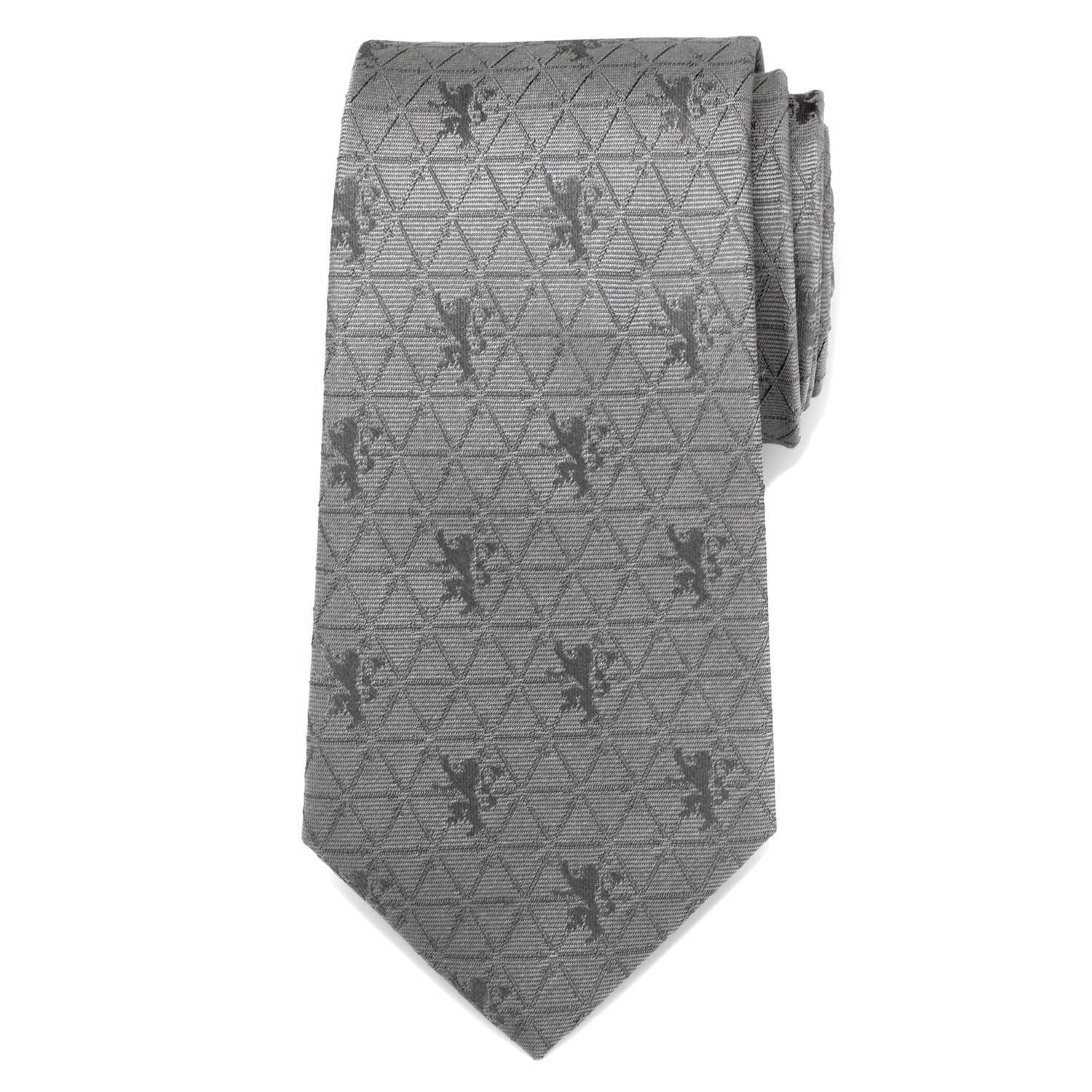 Lannister Geometric Sword Gray Men's Tie Image 3