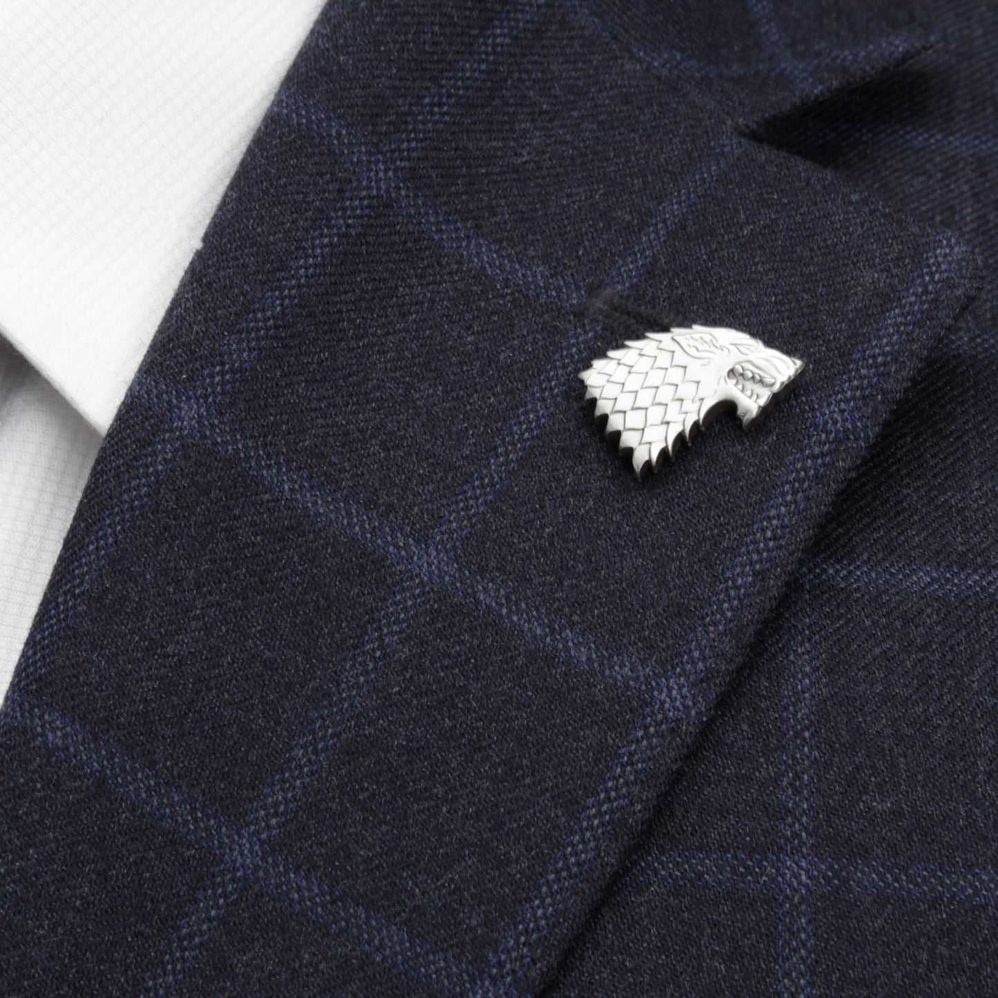 Stark Direwolf Antiqued Lapel Pin Image 4