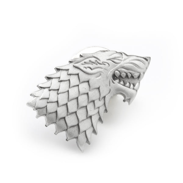 Stark Direwolf Antiqued Lapel Pin Image 1