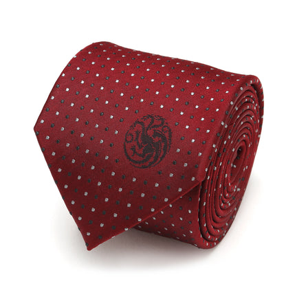 Targaryen Dragon Sigil Men's Tie Image 1