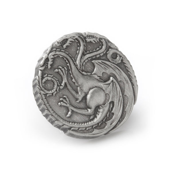 Targaryen Dragon Antiqued Lapel Pin Image 1