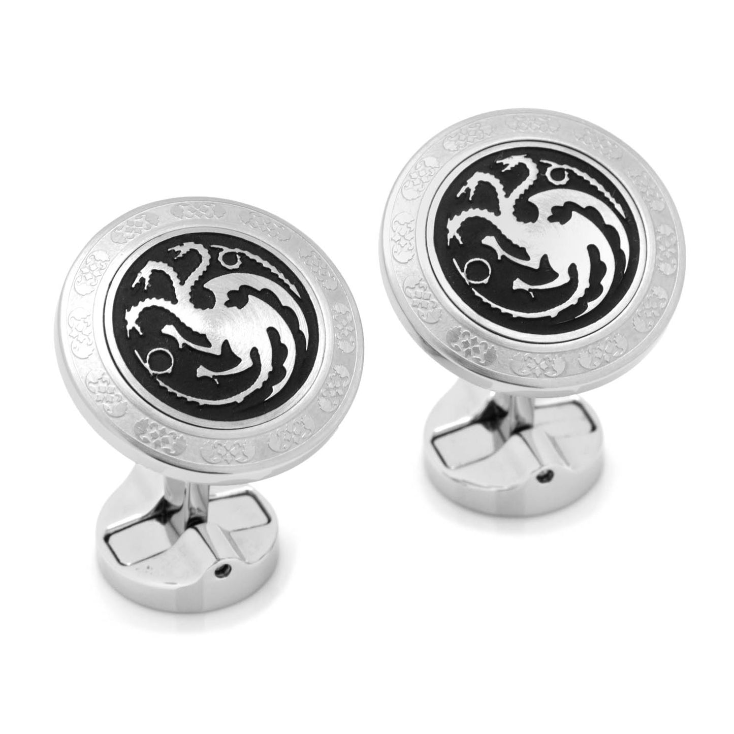 Targaryen Filigree Stainless Steel Cufflinks Image 2