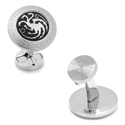 Targaryen Filigree Stainless Steel Cufflinks Image 1