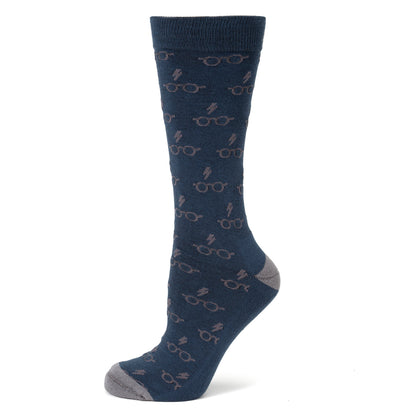 Harry Potter Glasses Navy Men's Socks Image 1