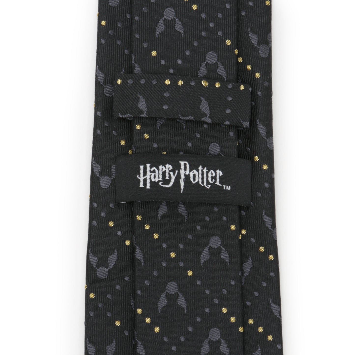 Golden Snitch Black Silk Men's Tie Image 4